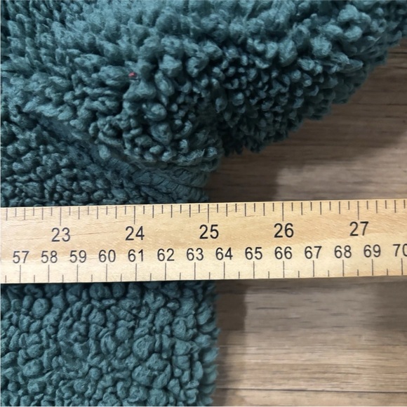 Free People Raya Cozy Coat Oversize Faux Fur Fluffy Jacket, Deep Green Medium - Picture 2 of 8